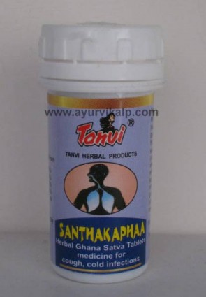 SANTHAKAPHAA Tanvi Herbal, 30 Ghana Satva Tablets, For Cough, Cold Infections